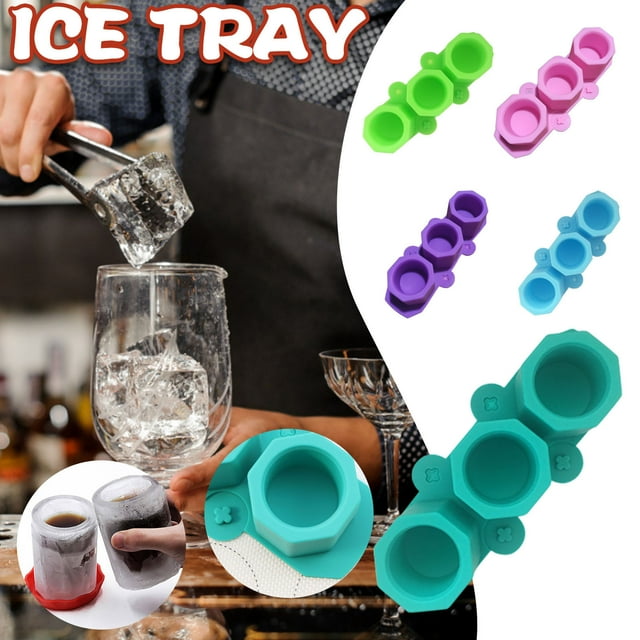 Vaidha 3 avec Moules à Tasses Rondes pour Plateaux à Glace pour Cocktails et Succulentes