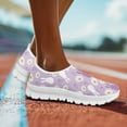 thumbnail image 3 of Psesaysky Women's Purple Rabbits Sneakers for Easter Light Comfortable Slip on Casual Shoes for Girls Size 5.5-11.5, 3 of 7