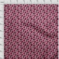 thumbnail image 4 of oneOone Georgette Viscose Fuschia Pink Fabric Abstracts Sewing Fabric By The Yard Printed Diy Clothing Sewing Supplies 42 Inch Wide, 4 of 5