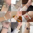 thumbnail image 2 of Bonitas y creativas pulseras coloridas con cuentas de corazón y estrella para mujer, pulsera con melodía de dibujos animados Kuromi Hello Kitty Bestie, joyería, 2 of 4