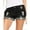 Black, variant on LYMAYTER Women Denim Shorts Summer Fallow Denim Shorts Low Waist Hole Shorts for M-2XL