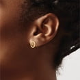 thumbnail image 3 of 10K Yellow Gold Open Circle Earrings (Width 9) (Length 9) - Jbsp, 3 of 5