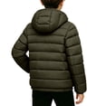 thumbnail image 6 of Cethrio Boys Puffer Jackets, Warm Long Sleeve Lightweight Full Zip Winter Outerwear with Pockets Army Green Size 13-14 T, 6 of 6