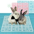 thumbnail image 1 of Flmtop Small Animal Rabbit Feet Mat Pet Hamster Grids Anti-slip Cage Nest Pad Blanket Transparent, 1 of 9