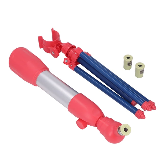 Kids Telescope, Child Telescope Educational Interesting HD Viewing For Gift A18 Red