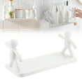thumbnail image 2 of Clearance! Floating Shelves for Bathroom Organizer Bathroom Shelves Wall Mounted Punching with Cute Doll Small Picture Ledge Shelves Wall Decor for Bedroom Living Room Kitchen and Pl, 2 of 9