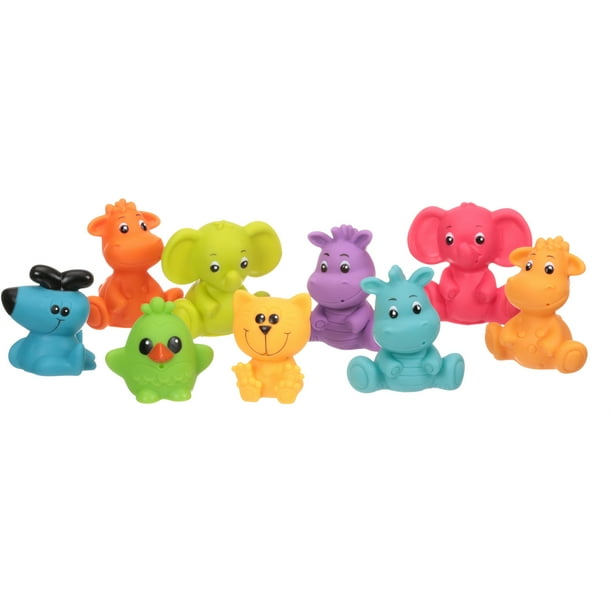 Playgro Fun In The Tub Jungle Squirtees 9 Pack - Walmart.com - Walmart.com
