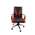 thumbnail image 1 of Chaise de Bureau Ergonomique en Cuir PU Rouge avec Accoudoirs, Hauteur Réglable et Roulettes Pivotantes, Chaise de Bureau Moderne pour la Maison Ou le Bureau, 1 of 4