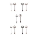 thumbnail image 1 of Toystoory Lámpara de patio modelo impermeable LED farola lámparas de césped decoración decorativa DIY manualidades Micro paisaje Mini farola Modelo 2 5Conjunto, 1 of 6