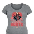 thumbnail image 3 of Marvel Deadpool - Valentine's Day Love Hurts - Maternity Scoop Neck Graphic T-Shirt, 3 of 5