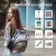 thumbnail image 3 of PACKISM - Mochila transparente grande de 17 pulgadas para la escuela, bolsa de libros transparente resistente para estudiantes (para los 12 años de edad), 1-2, negro 17, X-large, Transparente, 3 of 5