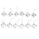 thumbnail image 1 of 12 Uds Adorno navideño en forma de corazón Ticfox decoraciones colgantes de PVC para árbol de Navidad, 1 of 14