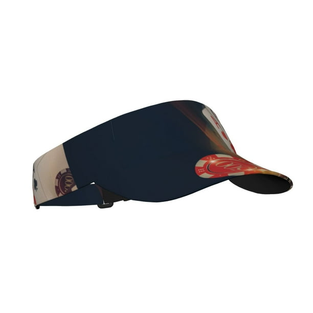 Balery Casino Poker Chips Gorra deportiva con visera ajustable para mujer y hombre (talla única)
