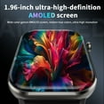 Smart Watch 1.96 Inch Touch Screen Fitness Tracker Watch with Bluetooth