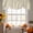 Cream, variant on Farmhouse Blue Thin Lines Tie Up Valance Curtains for Windows, Kitchen Curtains Window Treatments, Modern Striped Minimalist Short Window Shades Valances for Bedroom Bathroom Cafe 42"x12"