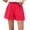 Red, variant on Costeam Womens Linen Blend Elastic Waist Casual Shorts Loose Fit with Side Pockets Lightweight Solid Color Summer Beach and Daily Wear Shorts