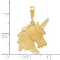 thumbnail image 7 of 14k Yellow Gold Unicorn Head Charm Pendant, 7 of 7