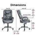 thumbnail image 3 of Serta Chaise de Bureau Exécutive Pivotante at Home Works, Gris, 3 of 11