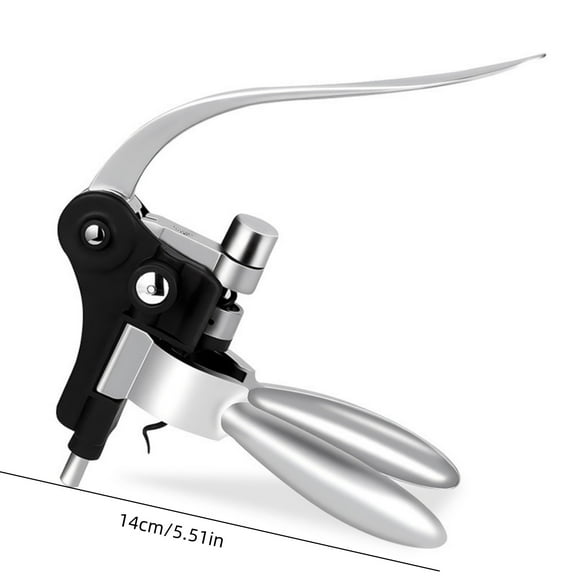 Alloy Bottle Opener, Manual Wine Corkscrew, Ergonomic Lever Grape Bottle Opener, Durable Stable Quality Metal, Easy To Use Safe Design for Red Wine Bottles, Gift Suitable