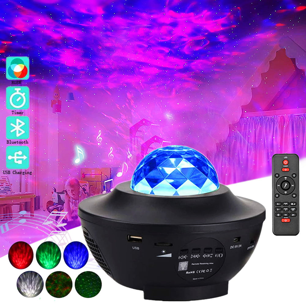 360 Degree Rotating Projection Lamp USB Powered Night Light For Home Bedroom GF 