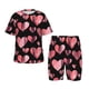 thumbnail image 1 of Balery Hearts Conjunto de Pijama Infantil de Manga Corta con Estampado – Ropa de Dormir de Algodón Suave-XX-Large, 1 of 6