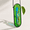 Style B01 (Cool Meadow), variant on Style A06 (Tropical Spectrum) Handcrafted Stained Glass Hanging Propagation Planter Suncatcher