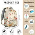 thumbnail image 6 of Mushroom Print Backpack for Women Men, Cute Water Resistant College School Bookbag, Lightweight Durable Laptop Backpacks for Teen Girls, Large Capacity Travel Backpack, Great Gift Idea for Students, 6 of 6