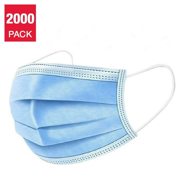 Medsup Masque Facial Jetable Bleu Pack de 20 x 100