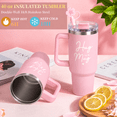 thumbnail image 3 of Vonieion 17Pcs Birthday Gifts for Women,Relaxing Spa Basket with 40 oz Tumbler,Headband and Flannel Blanket,Care Gifts Set for Her Mom Sister Best Friend Wife,Mother's Day,Christmas Gifts,Pink, 3 of 6