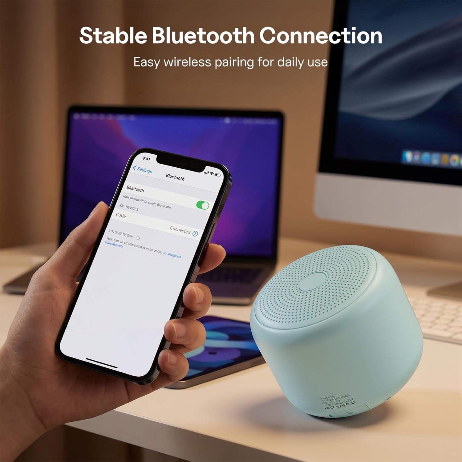 Portable Bluetooth Speaker,IPX5 Waterproof Wireless Speaker with Bluetooth 5.0,20H Playtime,Built-in Mic Mini Speaker for Outdoor/Party/Beach/Travel/Gifts,Green