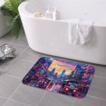 thumbnail image 7 of Non Slip Door Mat, Taxi Colorful Town Fast Drying Bath Tub Mats, Absorbent Bathroom Rugs Entrance Welcome Mat, Bath MatS for Tub, Floor, Home, Kitchen, Hotel,16x24in, 7 of 7