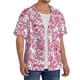thumbnail image 2 of Balery Cute Rabbit Camisa Casual de Manga Corta con Botones para Hombre, Texturizada, Estilo Cubano, para Playa, Verano-X-Large, 2 of 5