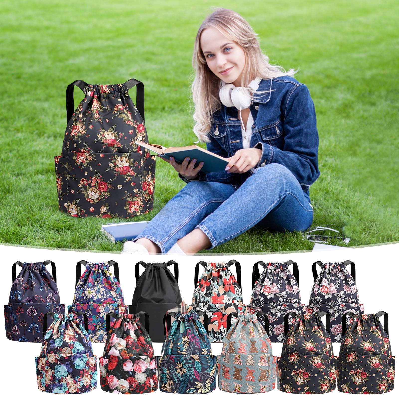 Large Backpack for School,Extra Large Backpack,Drawstring Foldable