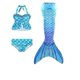 thumbnail image 1 of Kid Swimmable Mermaid Tail para nadar Niñas Disfraces de Halloween Ropa Sirena Traje de baño APackage30150, 1 of 1