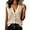 Khaki, variant on Women's Knit Tank Top Slimming V-Neck Button Down Vest Versatile Layering Piece for Inner & Outer Wear​