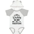 thumbnail image 3 of Inktastic Daddy Is My Valentine Holiday Girls Baby Bodysuit, 3 of 5