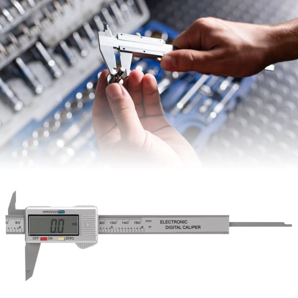 Calibrador Digital LCD, Calibrador A Vernier Electrónico Digital Plástico Liviano 0-150 Mm Para Medición Diferencial