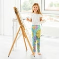 thumbnail image 6 of Girl's Legging Full-Length Colorful Print Tights For Dance Gym Everyday Wear Paper-cut, 6 of 8