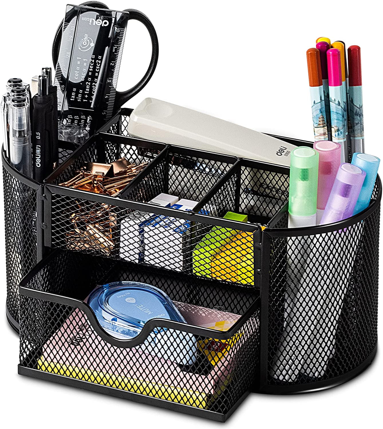 Business, Office & Industrial Metal Office Mesh Bin & Desk Organiser Set Stationery Tidy Letter