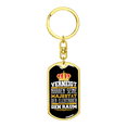 thumbnail image 4 of German Electrican Swivel Keychain Dog Tag Stainless Steel or 18k Gold, 4 of 10