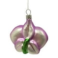 thumbnail image 3 of Phalenopsis Moth Orchid Flower Polish Glass Christmas Tree Ornament Decoration, 3 of 4