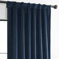 thumbnail image 5 of HPD Half Price Drapes Basic Deluxe Velvet Room Darkening Curtains with Rod Pocket - 2 Panels Set - Window Curtains for Living Room & Curtains for Bedroom, 50W X 120L, Deep Cobalt Blue, 5 of 12