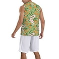 thumbnail image 2 of Naloa Snake And Floral Basketball Jersey Reversible Men's Mesh Athletic Sports Shirts Training Practice S-4XLMedium, 2 of 6