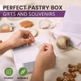 thumbnail image 4 of Fit Meal Prep [25 Pack] Pastry Boxes 9x9x3 White Bakery Box for Cookies, Compostable Kraft Paper Cardboard for Baked Goods Packaging, Cake, Food, Donut, Cupcake, Candy, Bread, Bridesmaid Gift Box, 4 of 6