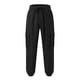 thumbnail image 4 of Pantalones largos para hombre, moda informal, cómodos, sólidos, con bolsillos, cintura con cordón, ribete regular, pantalones de poliéster para hombre, 4 of 5