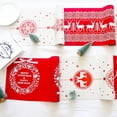 thumbnail image 5 of Camino de mesa navideño de lino, compatible con la decoración de la mesa navideña (270 x 28 cm), mantel rectangular estampado, 5 of 5