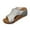 Silver Wedges Shoes for Women, variant on Hopeusnice Wedges Shoes for Women Peep-Toe Sandals Breathable Non-Slip Soft Trendy Wedge Heel PU Materials Summer And Fall Shoes Women's Wedges Shoes Moisture-Wicking Walking Shoes Silver 36