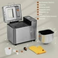 thumbnail image 7 of Razorri Bread Maker Machine, 2LB 18-in-1 Programmable Stainless Steel Homemade Bread Machine with Gluten-Free, Auto Nut Dispenser, 15H Delayed-start, 1H Keep Warm, 3 Crust Colors and 3 Loaf Sizes, 7 of 7