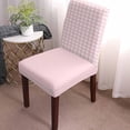 thumbnail image 2 of Chair Covers Buffalo Check Dining Chair Slipcovers Pink Plaid Checkered Stretch Removable Chair Seat Protector Party Decoration Set of 4, 2 of 6