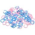 thumbnail image 1 of OULII 100pcs Metal Split Rings for Jewelry Making Cherry Blossom Pink DIY Essentials, 1 of 4